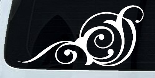 Swirl 3 Point Swirls Car or Truck Window Decal Sticker