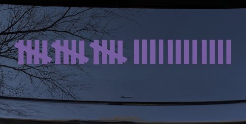 Keeping Count Tick Marks Funny Car or Truck Window Decal Sticker