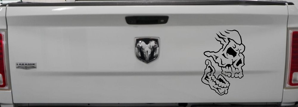 Skull Side View Skulls Car or Truck Window Decal Sticker
