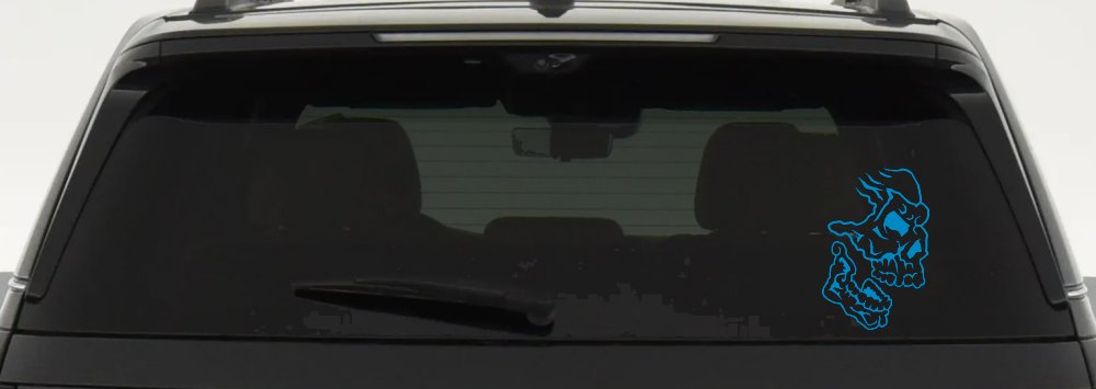 Skull Side View Skulls Car or Truck Window Decal Sticker