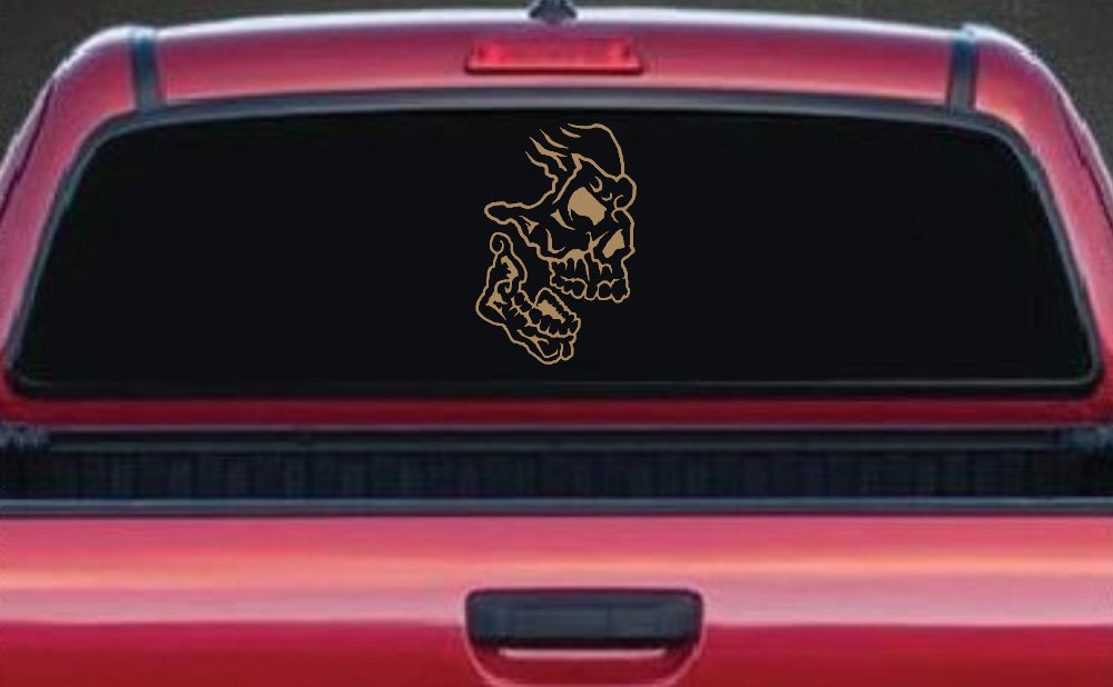 Skull Side View Skulls Car or Truck Window Decal Sticker