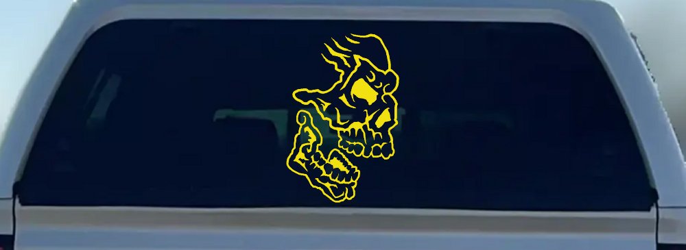 Skull Side View Skulls Car or Truck Window Decal Sticker