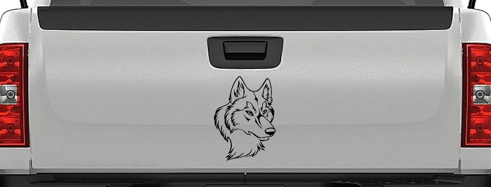 Wolf Head Car or Truck Window Decal Sticker