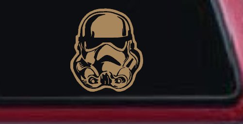 Stormtrooper Sci Fi Car or Truck Window Vinyl Decal Sticker (Light Brown)