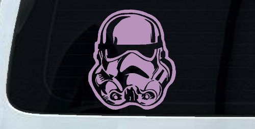 Stormtrooper Sci Fi Car or Truck Window Decal Sticker (Lilac)
