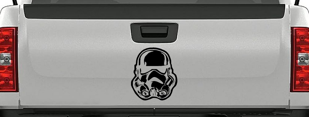 Stormtrooper Sci Fi Car or Truck Window Vinyl Decal Sticker (Matte Black)