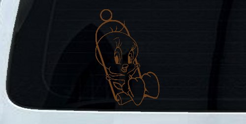 Tweety Bird On Swing Cartoons Car or Truck Window Decal Sticker