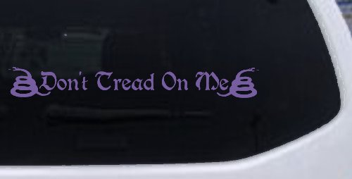 Gadsden Don't Tread On Me Freedom Military Car or Truck Window Decal Sticker (Purple)