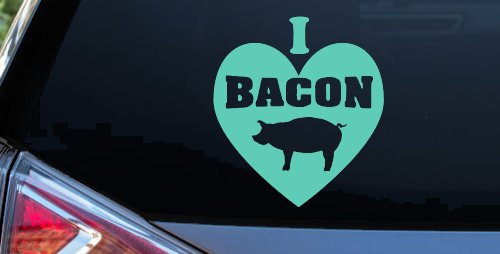 I Love Bacon Funny Car or Truck Window Decal Sticker