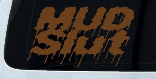 Mud Slut Off Road Car or Truck Window Decal Sticker (Copper)
