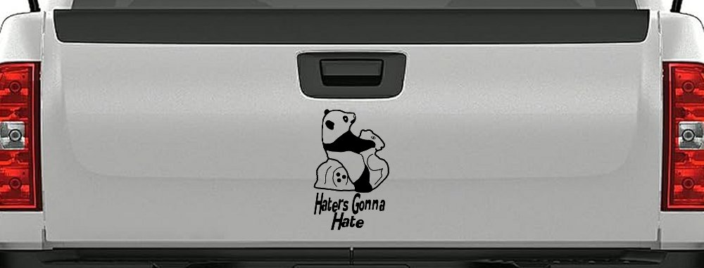 Haters Gonna Hate Panda Funny Car or Truck Window Decal Sticker
