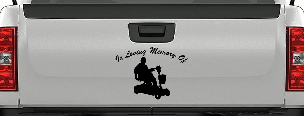 In Loving Memory Of With Handicap Scooter Car or Truck Window Decal Sticker