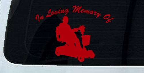 In Loving Memory Of With Handicap Scooter Car or Truck Window Decal Sticker