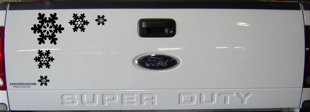 Snowflake Corner Design Car or Truck Window Decal Sticker