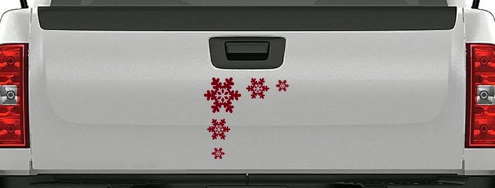 Snowflake Corner Design Car or Truck Window Decal Sticker