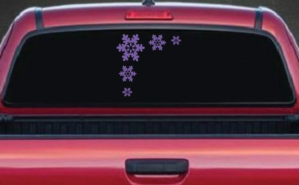 Snowflake Corner Design Car or Truck Window Decal Sticker