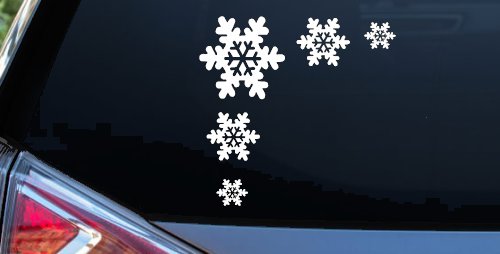 Snowflake Corner Design Car or Truck Window Decal Sticker