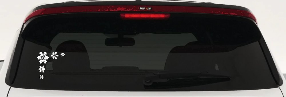 Snowflake Corner Design Car or Truck Window Decal Sticker