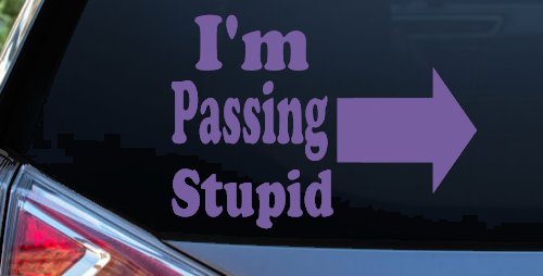 Im Passing Stupid Funny Car or Truck Window Decal Sticker