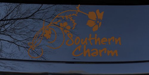 Southern Charm Flower Swirl Country Car or Truck Window Decal Sticker