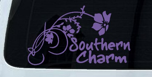 Southern Charm Flower Swirl Country Car or Truck Window Decal Sticker