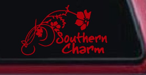 Southern Charm Flower Swirl Country Car or Truck Window Decal Sticker