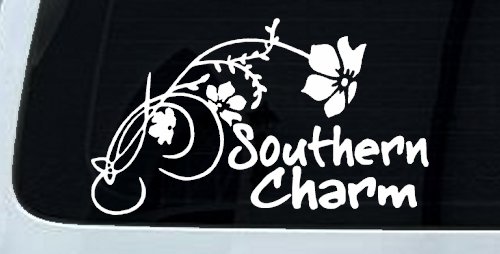 Southern Charm Flower Swirl Country Car or Truck Window Decal Sticker