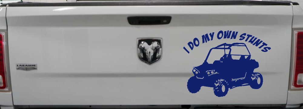 I Do My Own Stunts UTV Side By Side Off Road Car or Truck Window Decal Sticker