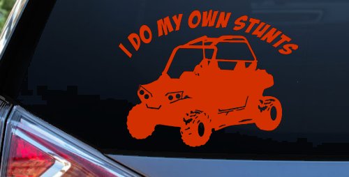 I Do My Own Stunts UTV Side By Side Off Road Car or Truck Window Decal Sticker