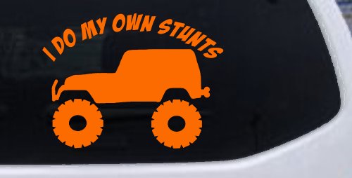 I Do My Own Stunts Jeep Off Road Car or Truck Window Decal Sticker
