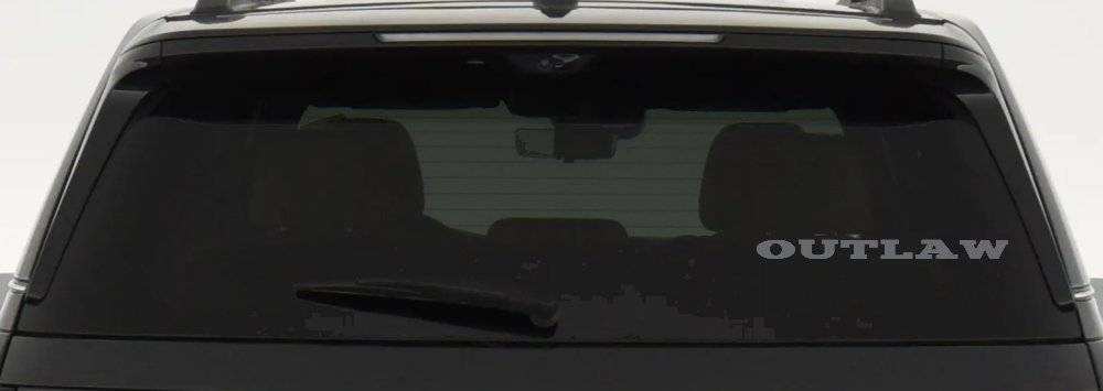 Outlaw Biker Car or Truck Window Decal Sticker