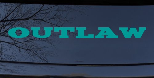 Outlaw Biker Car or Truck Window Decal Sticker