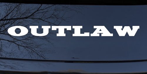 Outlaw Biker Car or Truck Window Decal Sticker