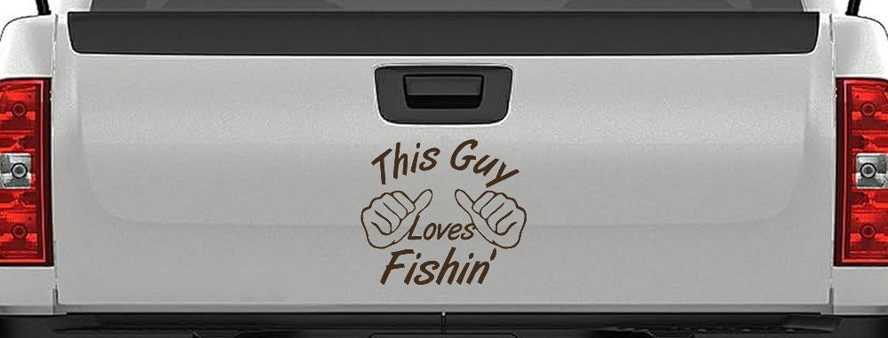 This Guy Loves Fishing Car or Truck Window Decal Sticker