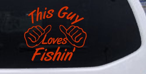 This Guy Loves Fishing Car or Truck Window Decal Sticker