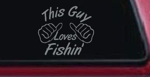 This Guy Loves Fishing Car or Truck Window Decal Sticker