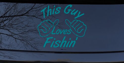 This Guy Loves Fishing Car or Truck Window Decal Sticker