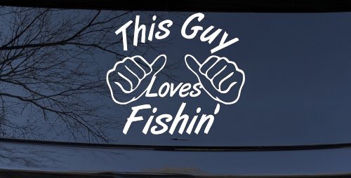 This Guy Loves Fishing Car or Truck Window Decal Sticker