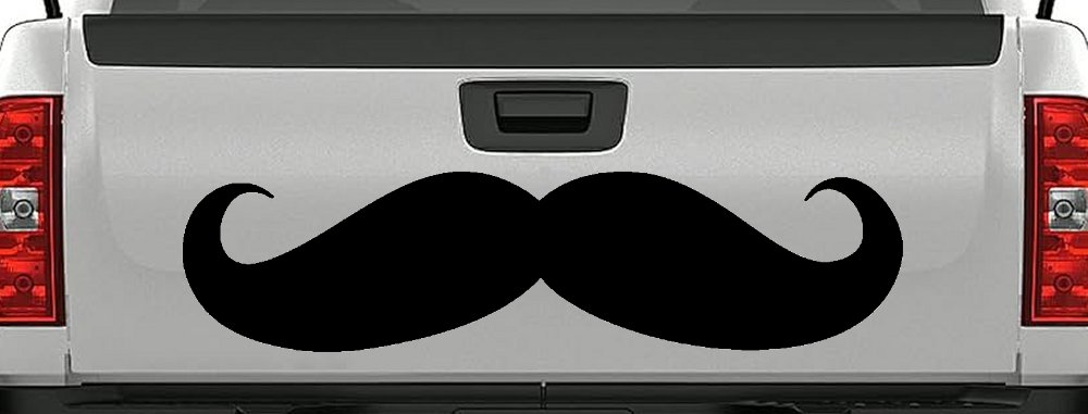 Handlebar Mustache Funny Car or Truck Window Decal Sticker