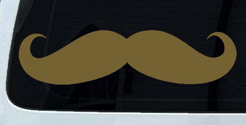 Handlebar Mustache Funny Car or Truck Window Decal Sticker