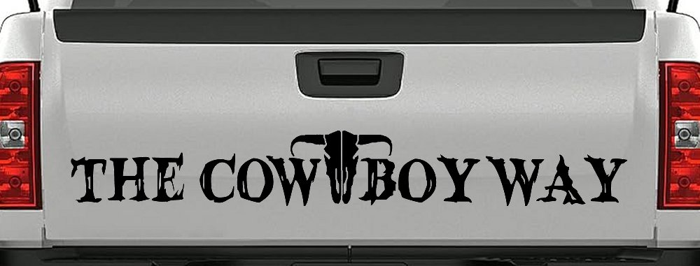 The Cowboy Way Western Farm Ranch Rodeo Car or Truck Window Decal Sticker