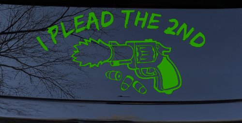 I Plead The 2nd Amendment Gun Guns Car or Truck Window Decal Sticker