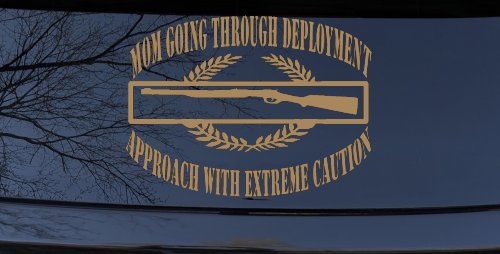 Mom Going Through Deployment Crest Military Car or Truck Window Decal Sticker