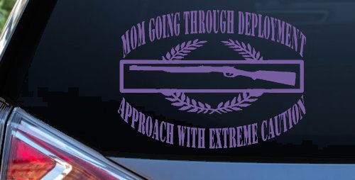 Mom Going Through Deployment Crest Military Car or Truck Window Decal Sticker