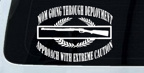 Mom Going Through Deployment Crest Military Car or Truck Window Decal Sticker