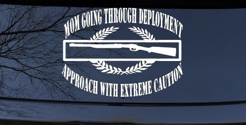 Mom Going Through Deployment Crest Military Car or Truck Window Decal Sticker