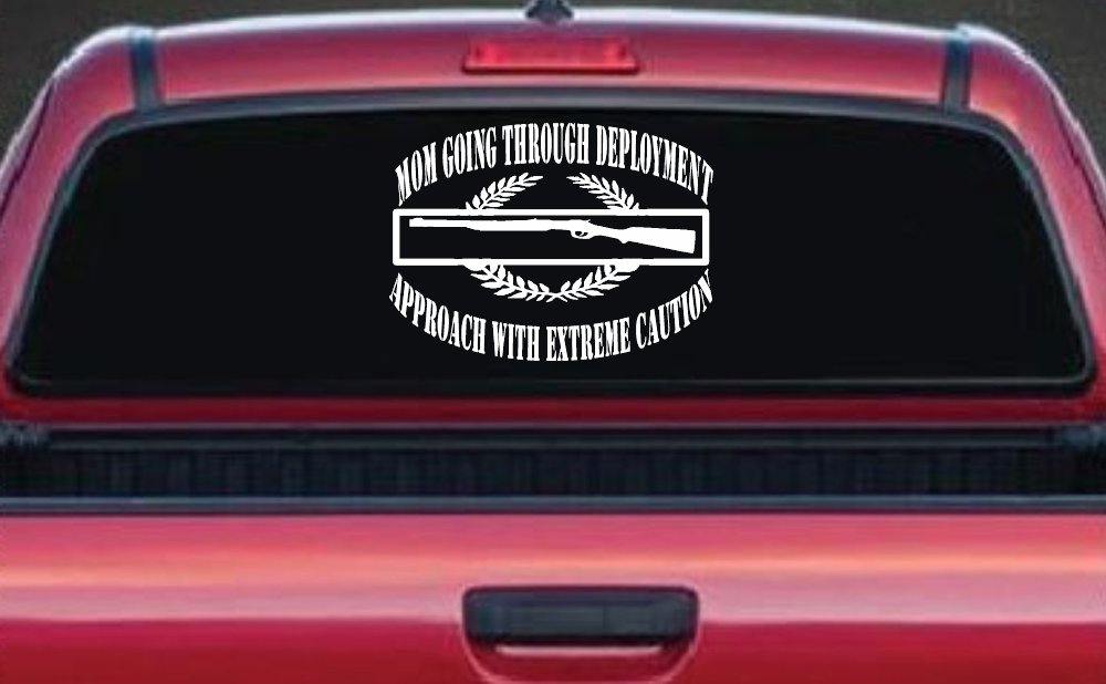 Mom Going Through Deployment Crest Military Car or Truck Window Decal Sticker