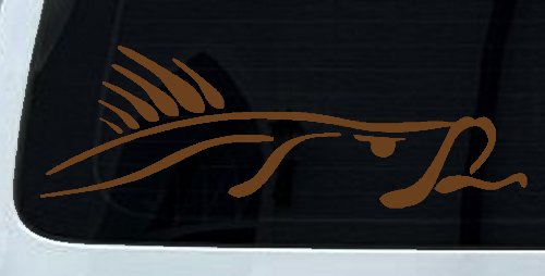 Bass Fish Fishing Car or Truck Window Decal Sticker (Copper)