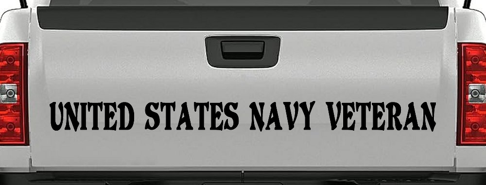 United States Navy Veteran Military Car or Truck Window Decal Sticker