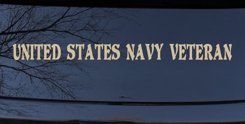 United States Navy Veteran Military Car or Truck Window Decal Sticker